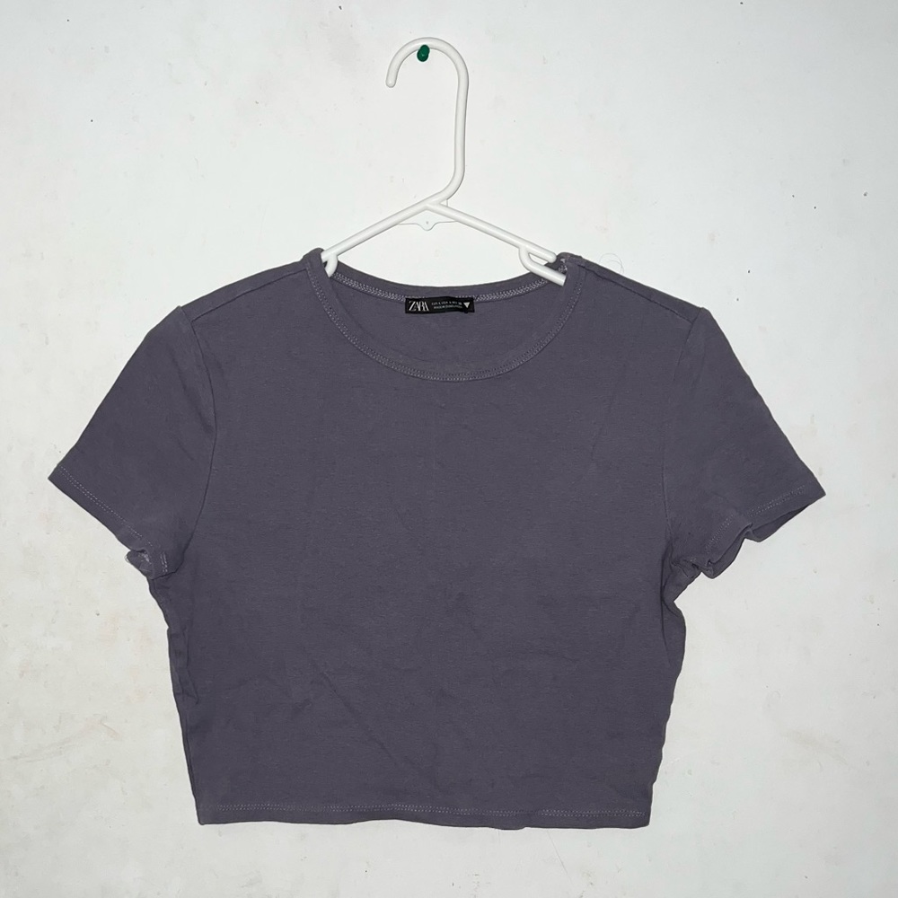 Lavender cropped top